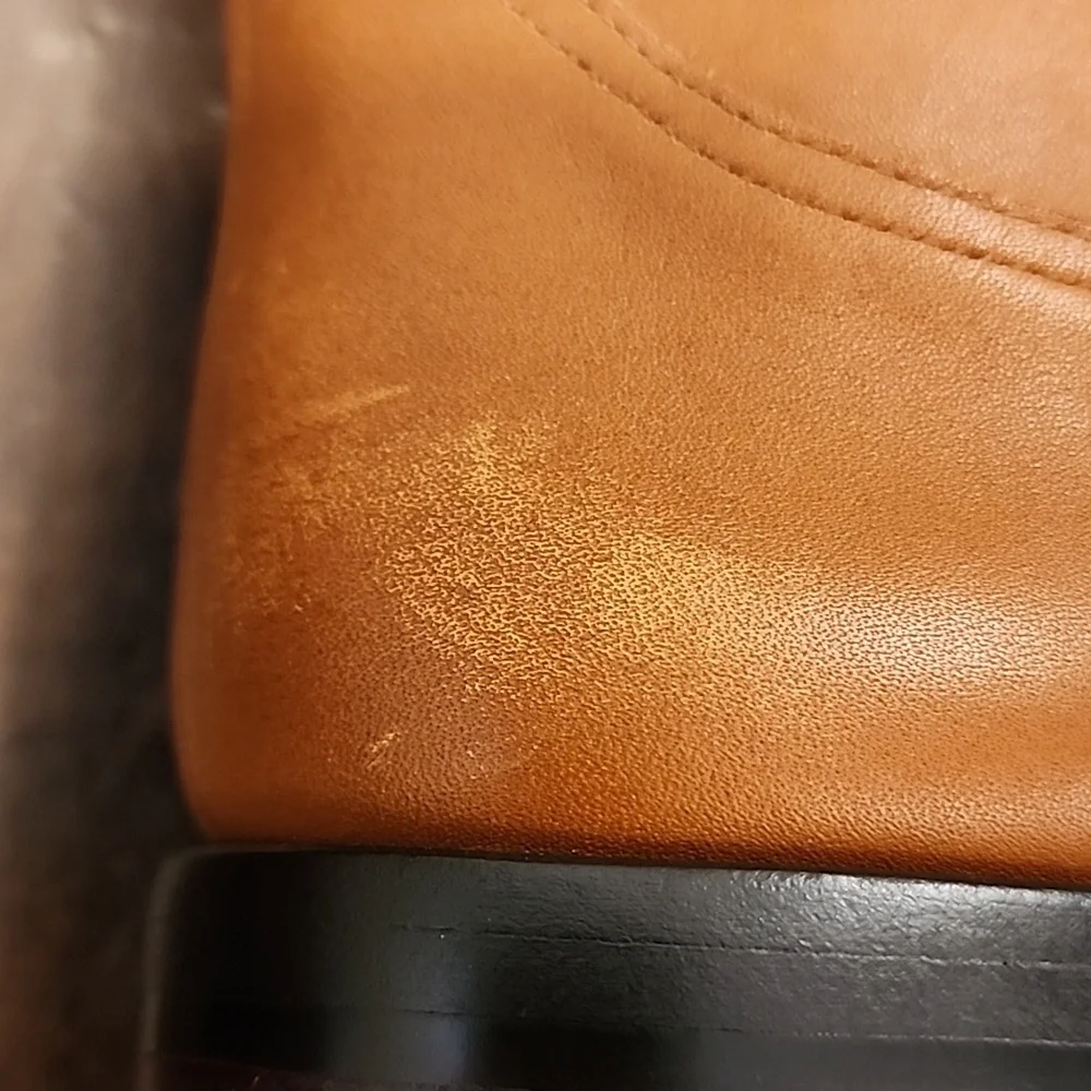 J. Crew Riding Boots Over The Knee Caramel Leather Style BA769 Women's size 6.5